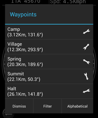 Deesha Android app Navigation to Waypoints