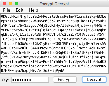 Encrypt Decrypt Java encrypted text