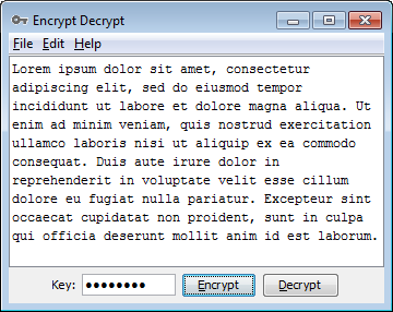 Encrypt Decrypt Java plain text
