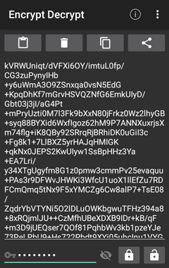 Encrypt Decrypt Android app with encrypted text