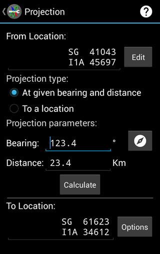 Deesha Android app Projection tool