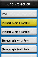 Garmin GPS Grid Projection > Lambert Conic 1 Parallel